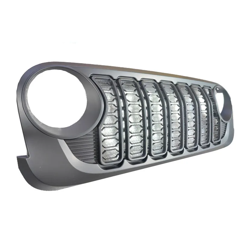 2007-2017 For Jeep Wrangler JK Upgrade Grill JK Style New Design Decoration Black Front Bumper Mesh Grille Racing Grills