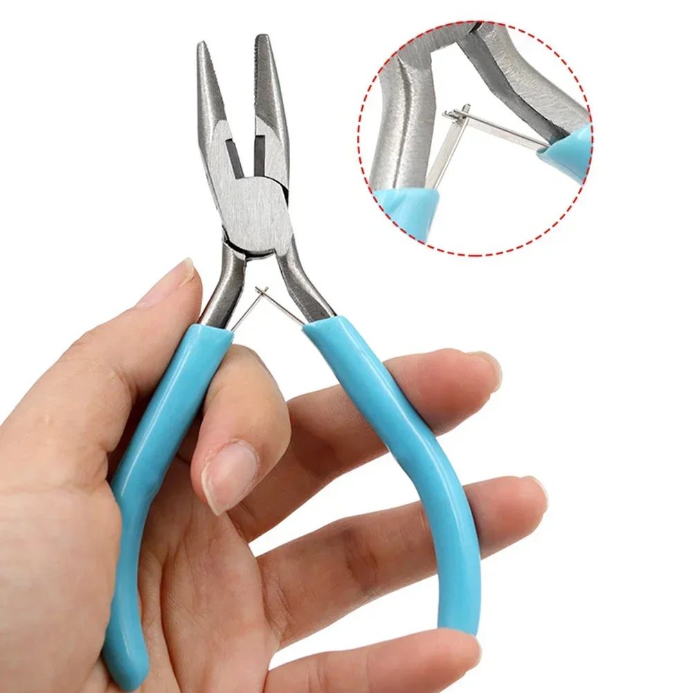 Mini Pliers Diagonal Round Bent Needle Nose Handcraft Beading Insulated Cutter Pliers For Jewelry Making Tools