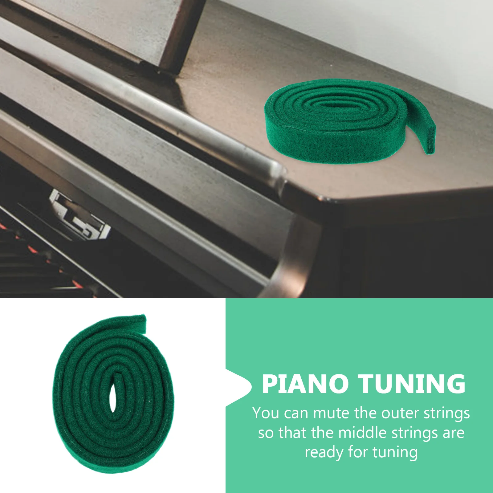 Piano Backrail Cloth Piano Tuning Accessory Rail Felt Strip for Keyboard Piano Maintenance Kit Piano Tuning Felt Strip