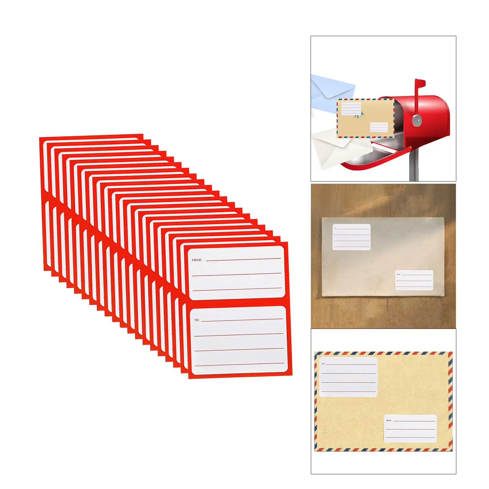 От/до адреса почтовые этикетки наклейки универсальные 4,5x3,5 дюйма на/от адресные бирки наклейки для конверта дома