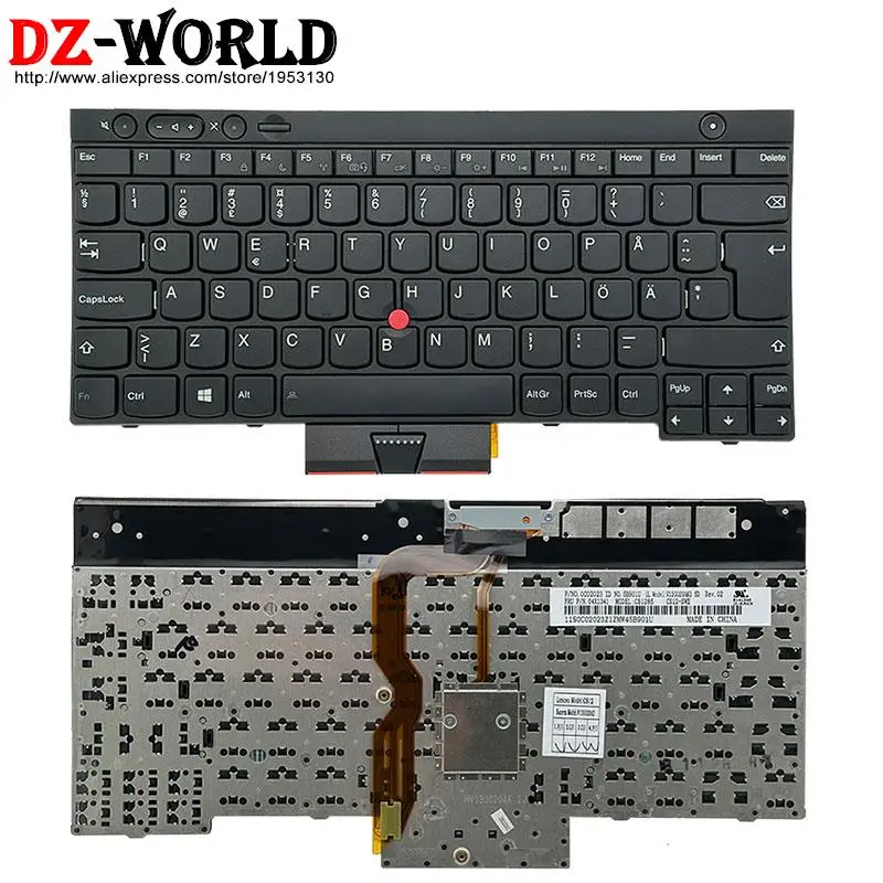 DK duński SE szwedzki FI fiński klawiatura dla Lenovo Thinkpad T430 S T530 W530 X230 i L430 L530 laptopa 04X1341 04X1210 04X1324