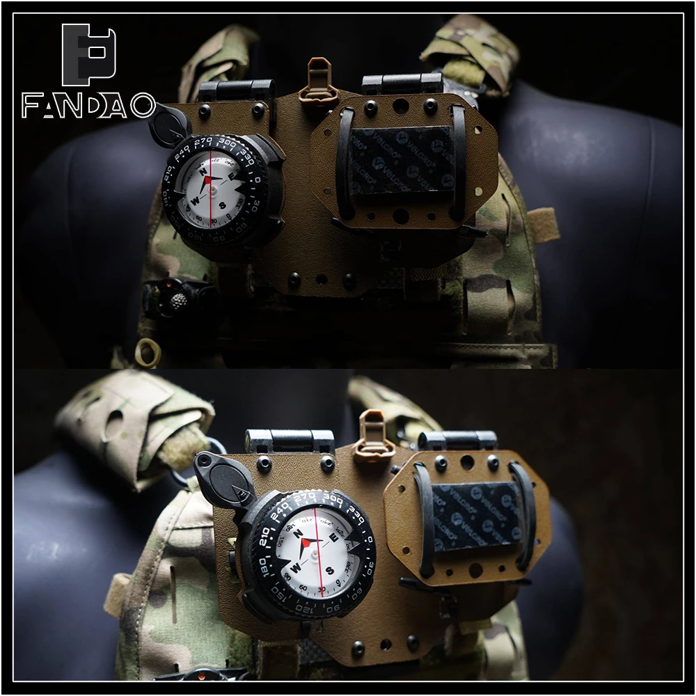 Tactical Navigation Board Airsoft Adjustable Vest MOLLE Mount Phone Navigation Holder Module Plate for Field CS Hiking Camping