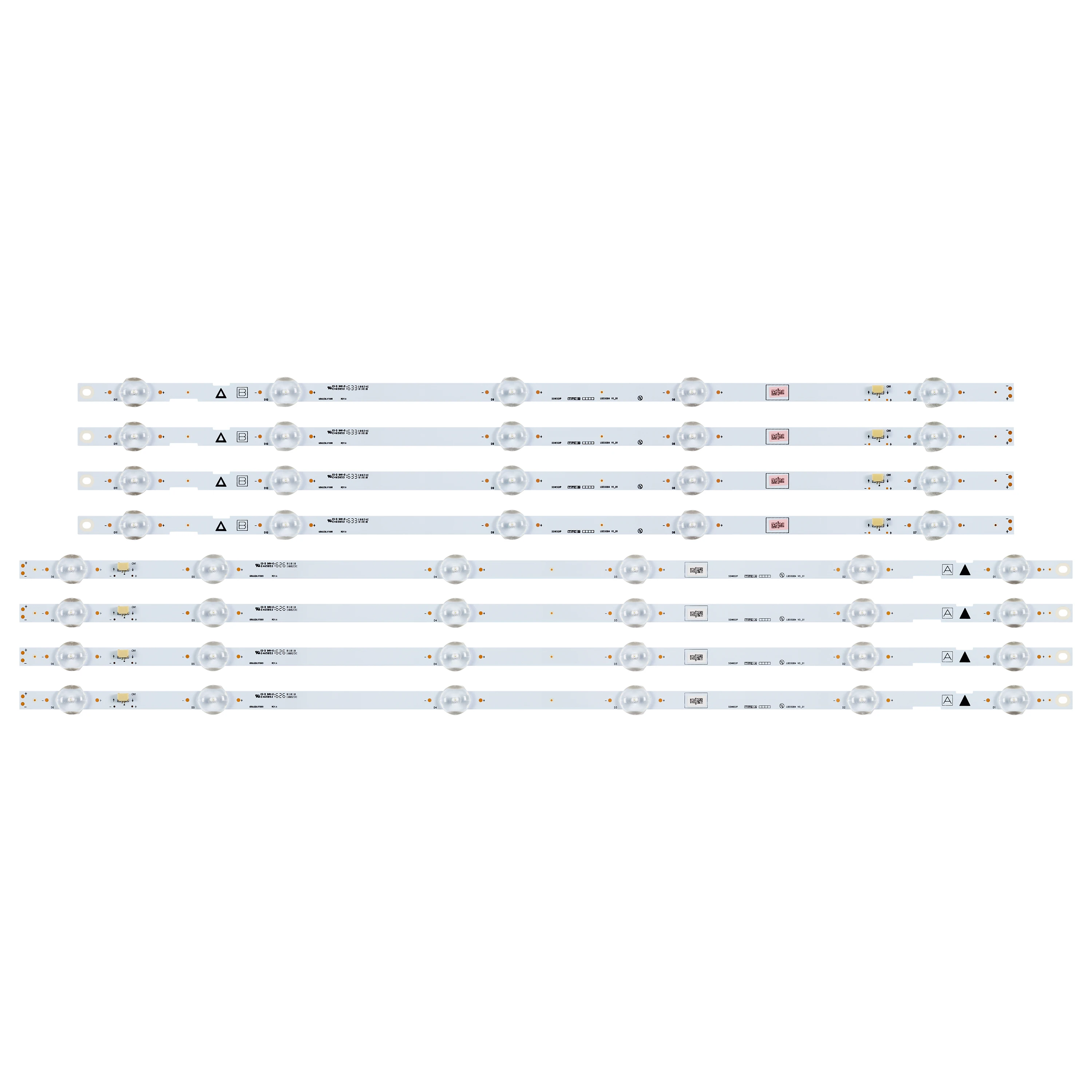 8 PCS LED backlight strip for 55PFL5402/F7 55PFL5601/F7 FW55D25F FW55C46F 55MV346X/F7 UDULEDLXT006 UDULEDLXT005 U5DRAX
