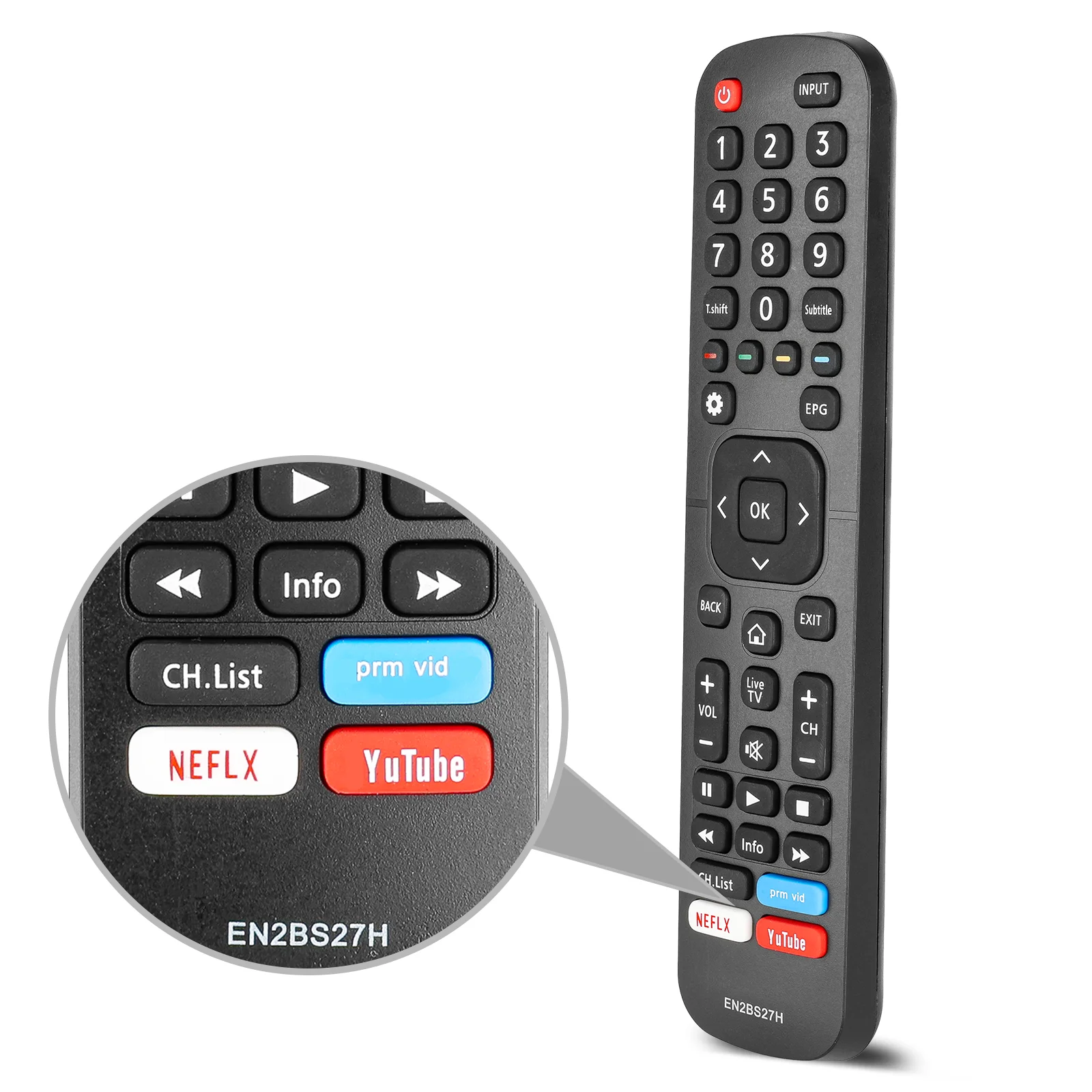 EN2BS27H Remote Control For Hisense 4K UHD TV 43A7100F 50A7100F 55A7100F 58A7100F 65A7100F 75A7100F 43B7100UW Replacement