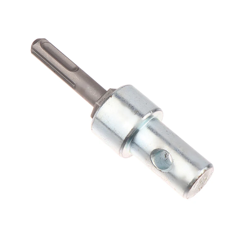 1PCS Round Shank Hammer Adapter 2 Slots Drill Bit Adapter SDS Shaft Arbor Connector For Earth Auger Head Power Tool Parts