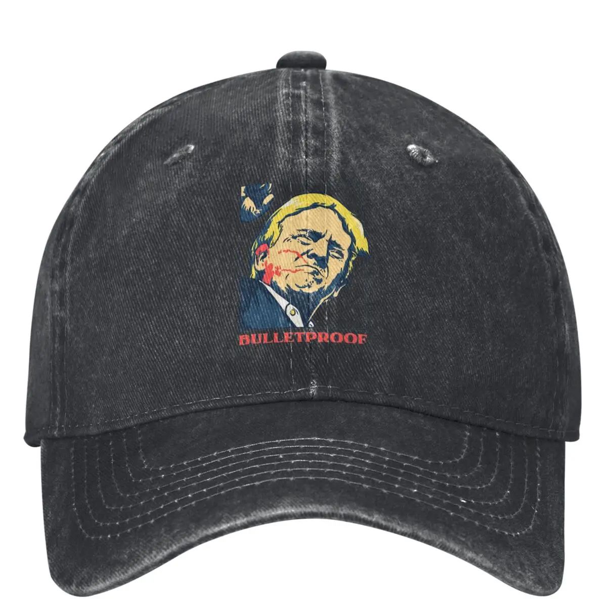 Trump Shot Denim Baseball Cap Bulletproof Pennsylvania Shooting Ultra MAGA 2024 We The People 1776 Outdoor Sport Hip Hop Hats