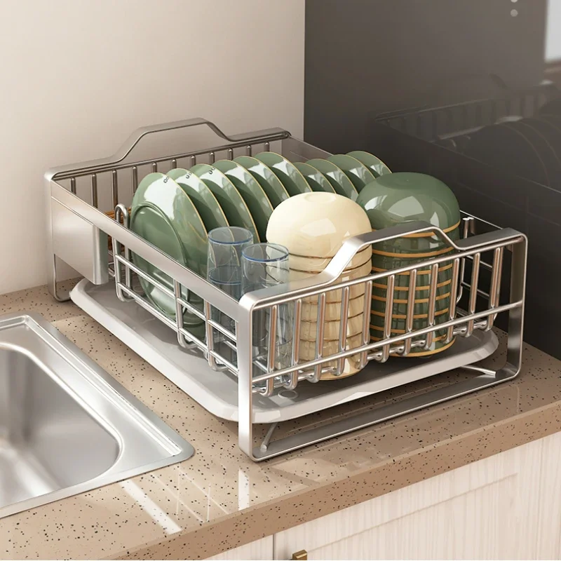 thickened304-stainless-steel-dishware-holder-counter-storage-rack-chopstick-drain-sturdy-kitchen-organizer