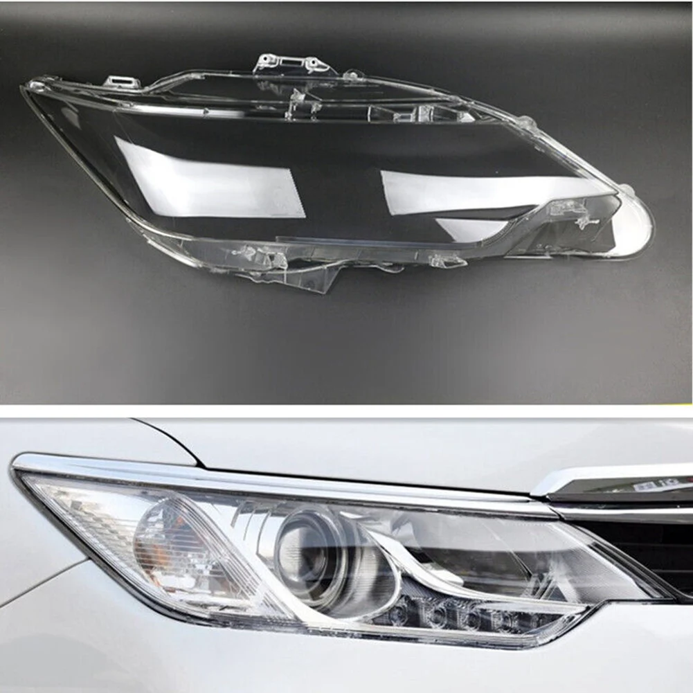 

NEW-For Toyota Camry 2015 2016 2017 Car Headlight Cover Transparent Lampshade Caps Head Light Lamp Shell Accessories