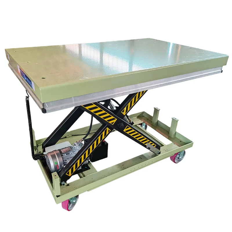 

Hydraulic Electric Powered Scissor Lift Table with Turntable