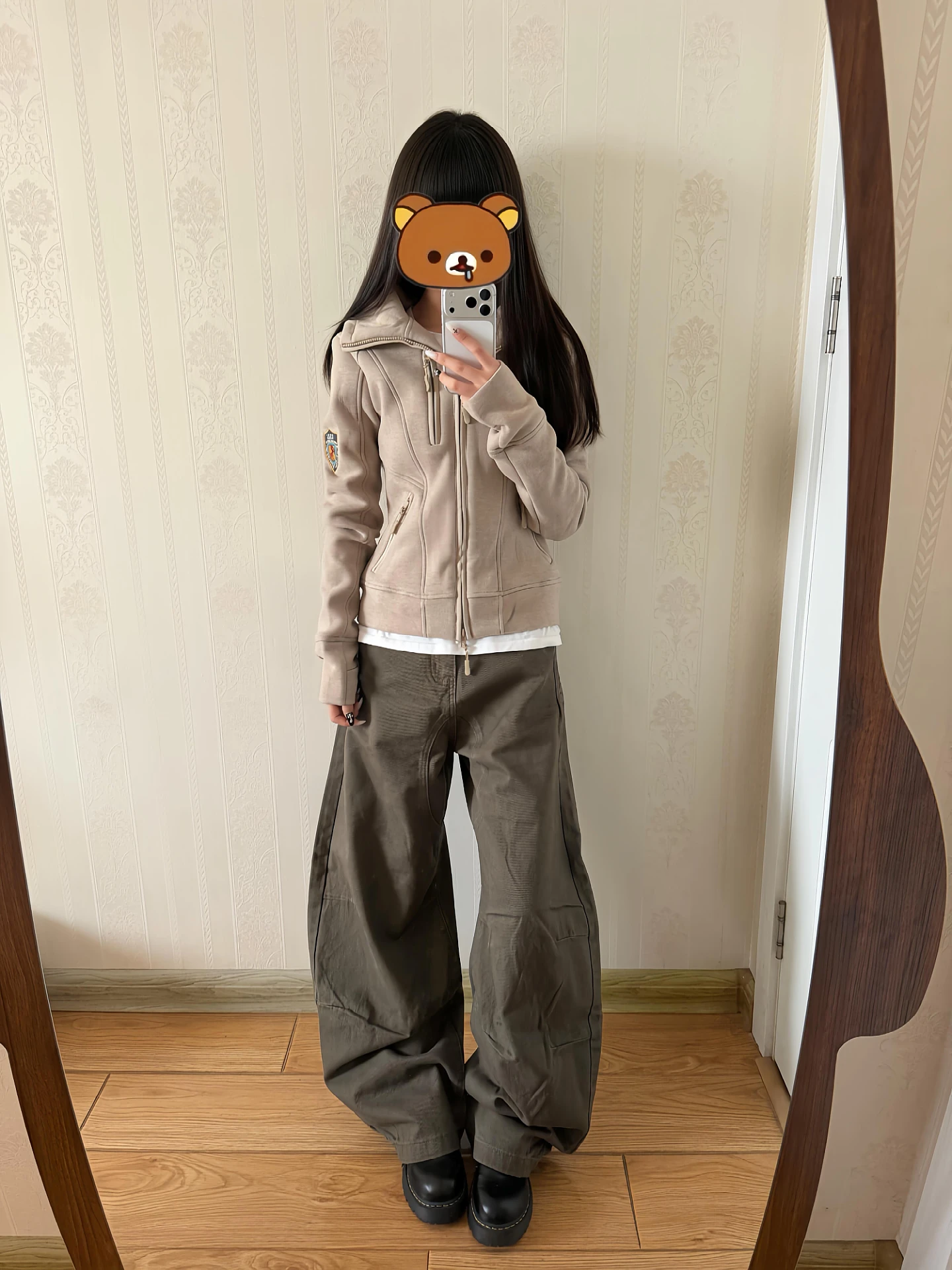 

High Waist Wide Leg Jeans Men Women Vintage Pleated Loose Slimming Bootcut Denim Pants Casual High Street Decomposition Knife