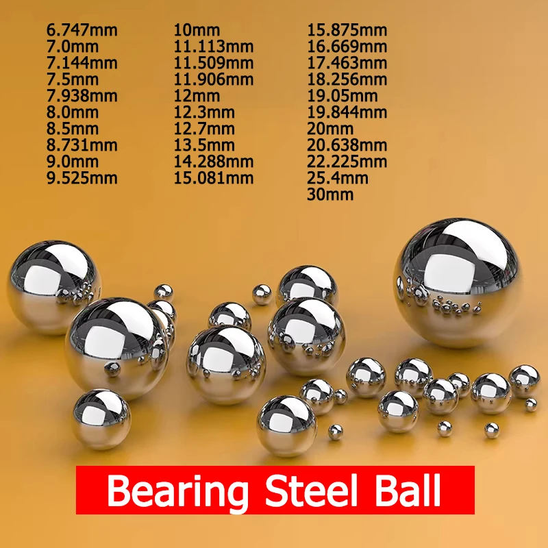 

G10 Bearing Steel Ball High Precision Solid Smooth Ball Dia 6.747mm-30mm Industrial Bearing Parts & DIY Tools