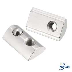 20/50pcs T-Slot Aluminum Extrusion Profile 2020 3030 4040 4545 Series CNC M4 M5 M6 M8 Half Round Elasticity Spring Nut Ball Nut