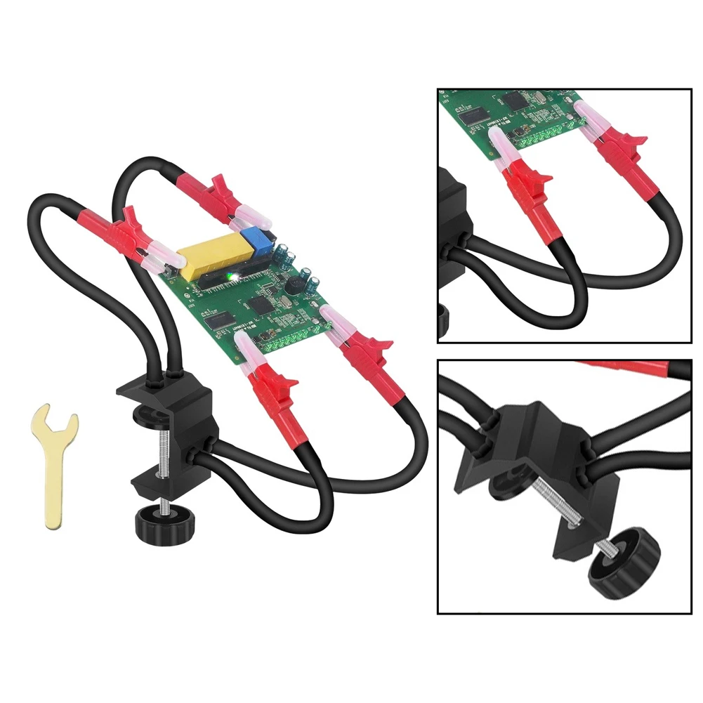 Gooseneck Soldering Assistant Tool with Rotating Clamp Base for Soldering Iron Support and Hands Free Operation