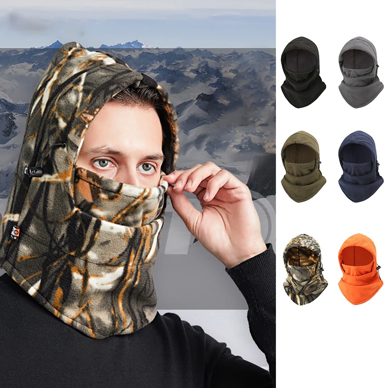 Winter Outdoor Cold-proof Warm  Hat Hiking Skiing Climbing Neck Protection Mask Multifunctional Headgear Airsoft Cap