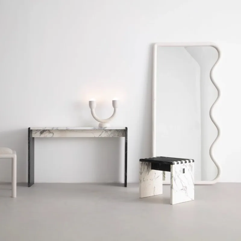 Korean Style European Mirror Aesthetic Design Frame Vintage Funky Mirror Minimalist Decoration Design Espelhos Home Decorations