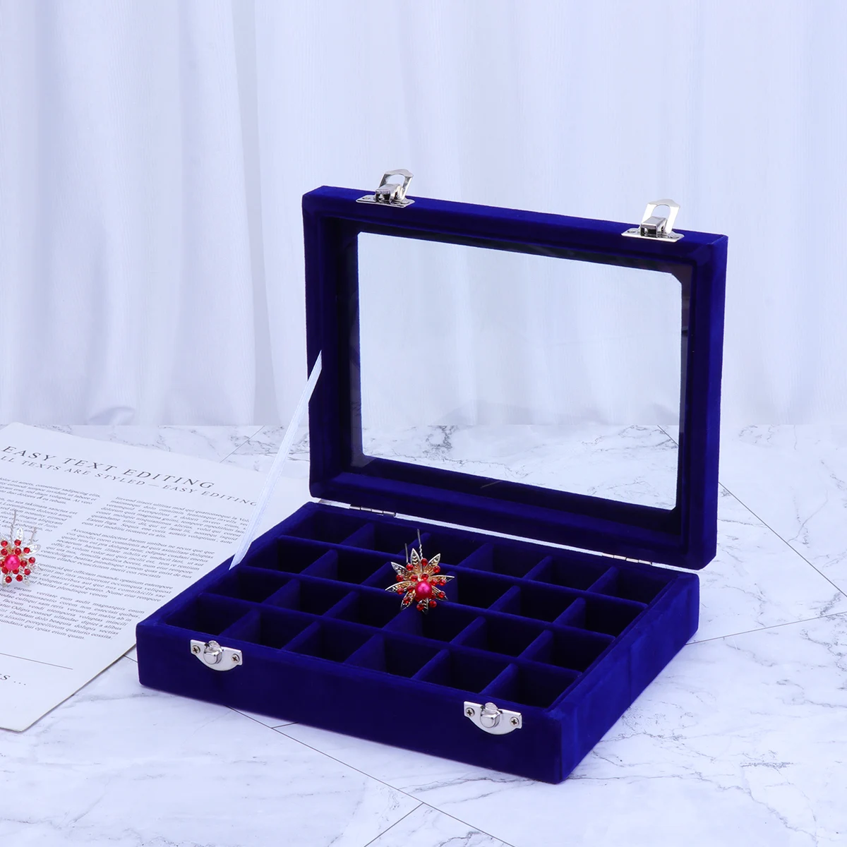 

Earring Storage Box Home Decoration Jewelry Wooden Boxes Accessories Organizer Design