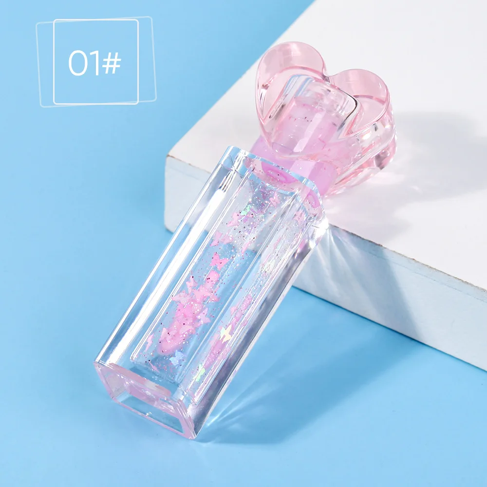 Drop-shipping และฉลากส่วนตัวเปลี่ยนสี Lip Oil Pearlescent Vanilla Essential Oil Lip Balm