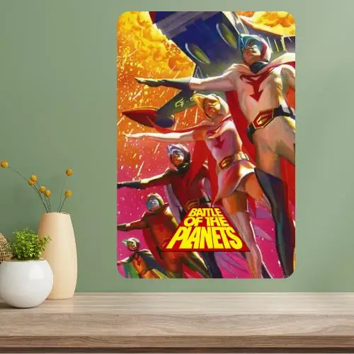 Battle of the Planets Metal TV Show Poster Sign