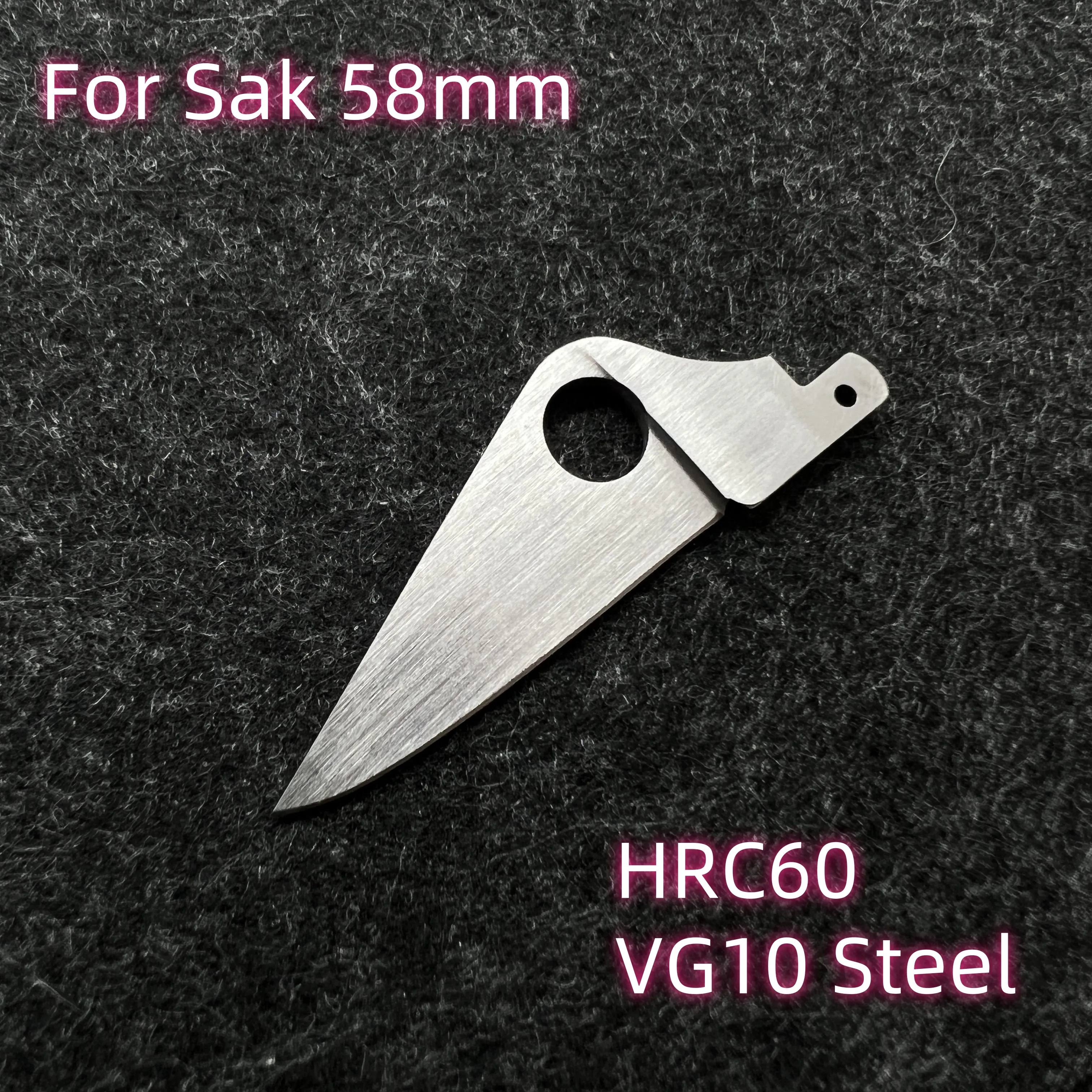 VG10 Steel Replacement Large Blade for Handmade For 58mm Victorinox Swiss Army Knife SAK Folding Knife DIY Accessories