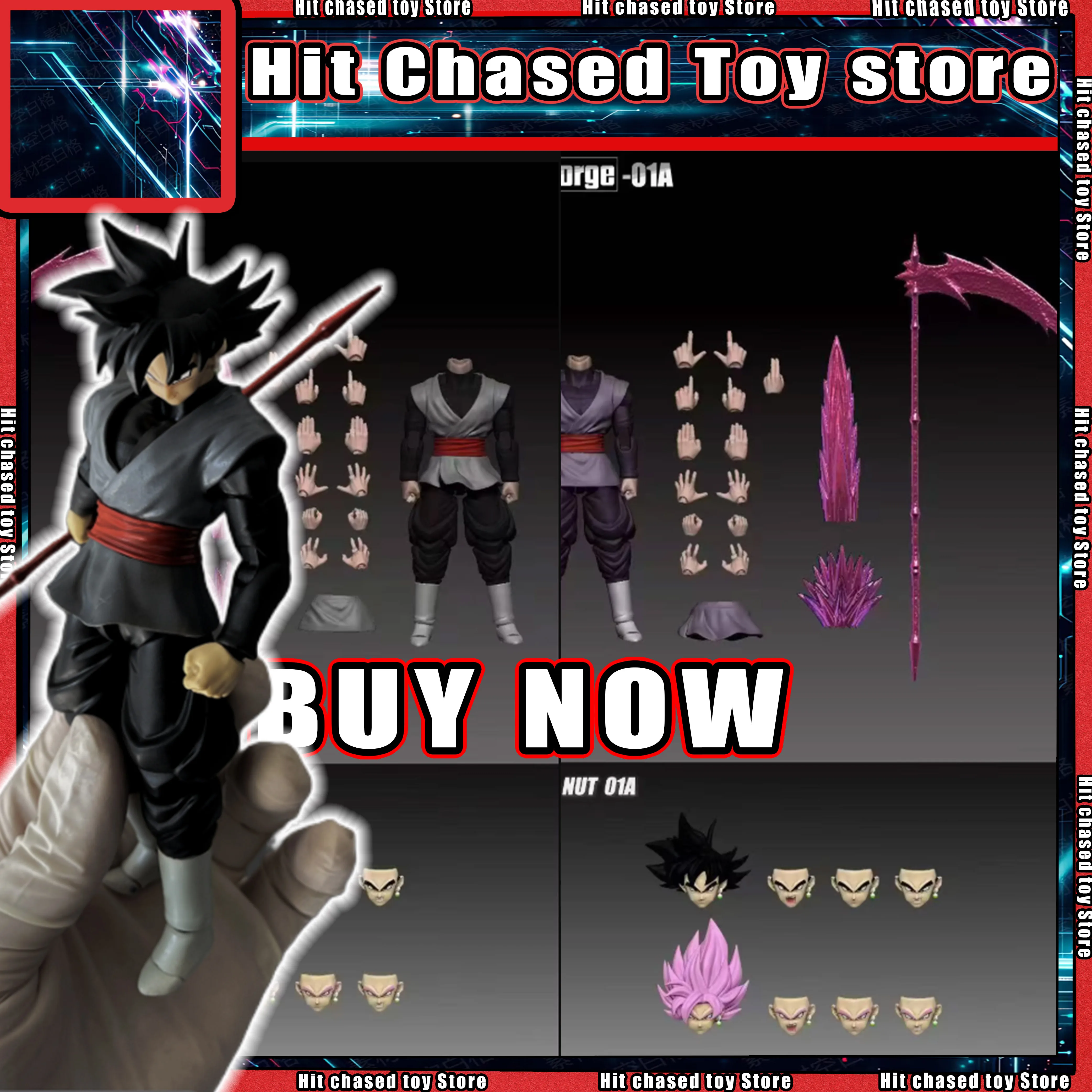 

VitoForge The Scythe Lord Dragon Ball Black Goku Zamas Super Saiyan аниме модель игрушки коллекция экшн-кукол детский подарок