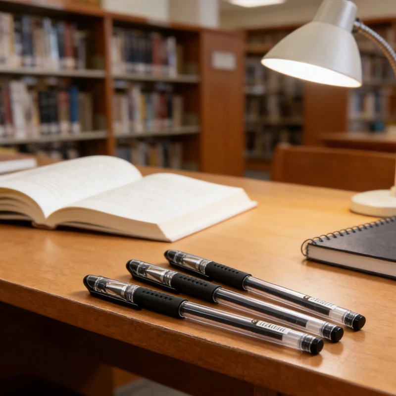 

12pcs Student Exam Black Neutral Pen Bullet Head Sign Pen Teacher Correction Special Red Pen School Supplies Office Accessories