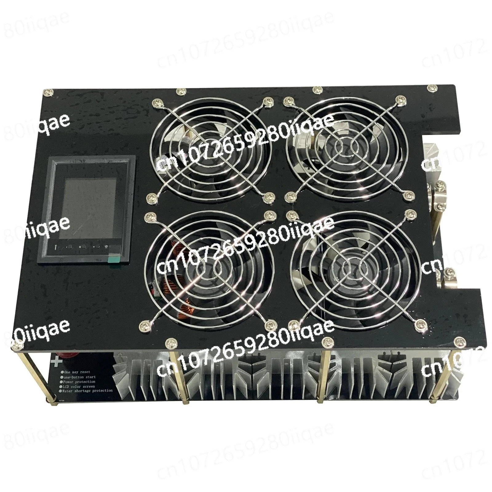 5000 واط جهاز تسخين حثي 5KW آلة التدفئة التعريفي مع مقياس الطاقة الكهربائية 150 مللي بوتقة تيار مستمر 48 فولت 3000 واط امدادات الطاقة