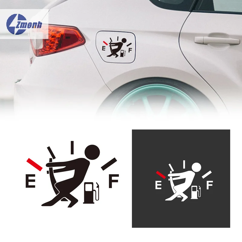 

New！Funny Car Stickers High Gas Consumption Decal Fuel Gage Empty Sticker Waterproof Auto Tank Stickers For Car Styling Decal
