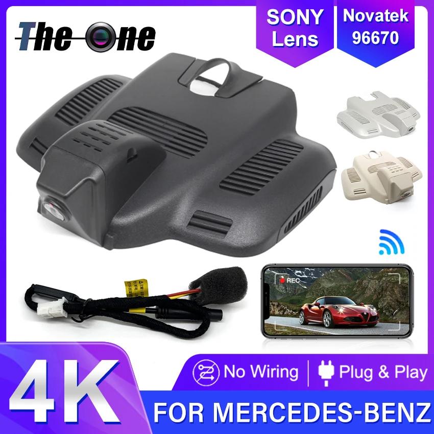 Plug and Play Wifi Car Dvr 4K UHD Dash Cam for Mercedes-Benz E Class w213 for MB C Class w205 s205 for Mercedes AMG GT 50 53 63