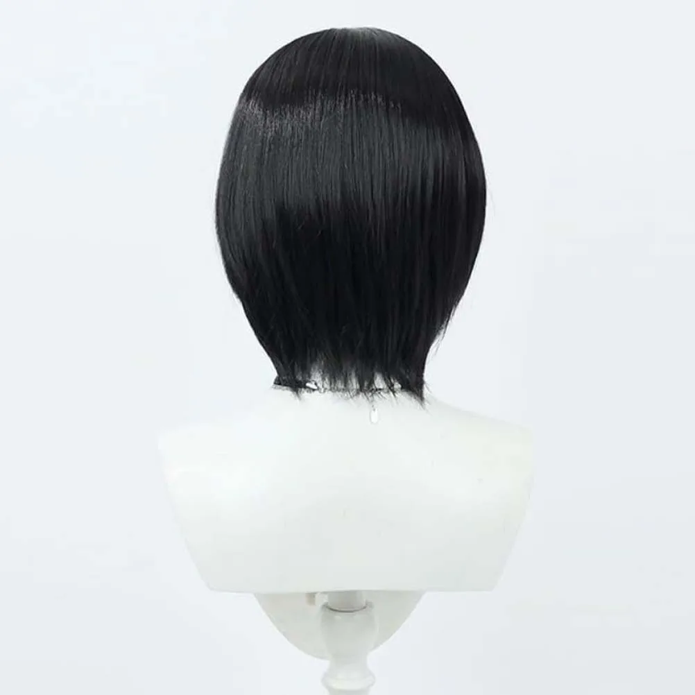 Halloween Party Men BLEACH Cosplay Kuchiki Rukia Short Black Straight Wig