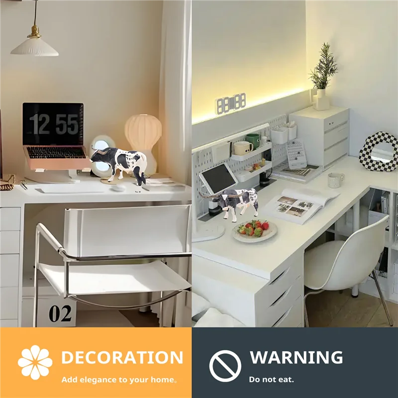 A19Q-Plastica Texas Longhorn Toro Bovini Animali Action Figures Statico Collezione di modelli carini Modello di mucca Giocattoli per bambini