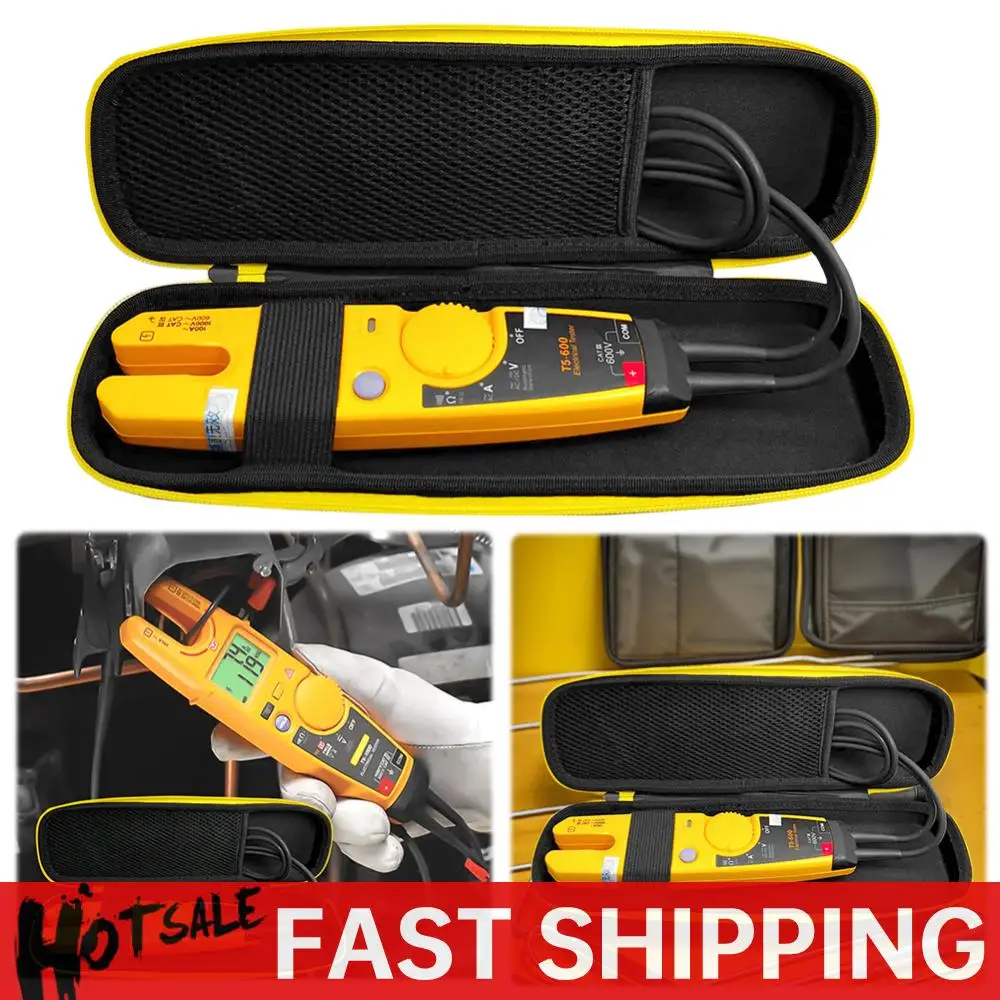 

EVA Hard Travel Case with Mesh Pocket Hard Carrying Case Portable Storage Bag for Fluke T5-1000/T5-600/-1000/-600 Multimeter