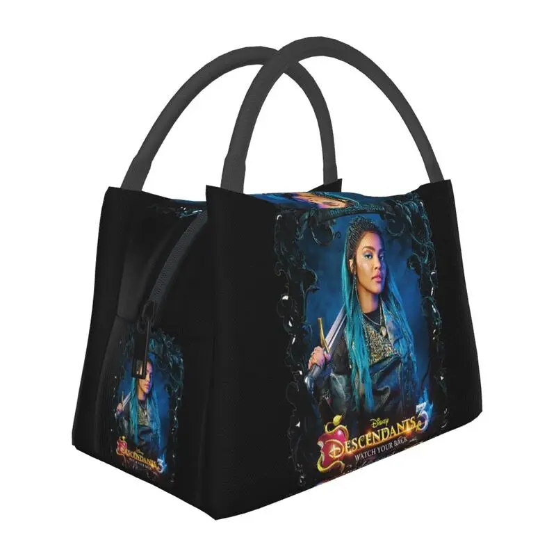

Audrey Mal And Evie Descendants Insulated Lunch Bags for Women Portable Cooler Thermal Bento Box Beach Camping Travel