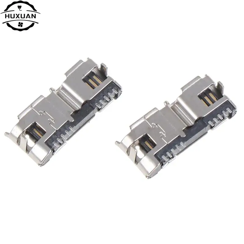 2 pcs/lot Micro USB Connector 3.0 Female Socket 5pin Mobile Hard Drive Data Interface Wholesale