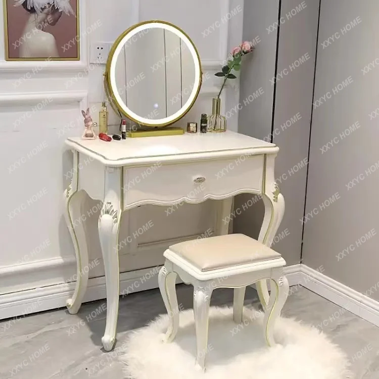 CL Dressing Table High-End Bedroom Internet Celebrity Makeup Cabinet Table Mirror Integrated Modern Minimalist
