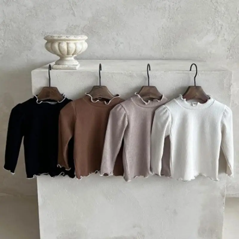 2026 Autumn New Baby Long Sleeve T Shirts Cotton Infant Casual T Shirts Newborn Bottoming Shirts Toddler Girl Tops 0-24M