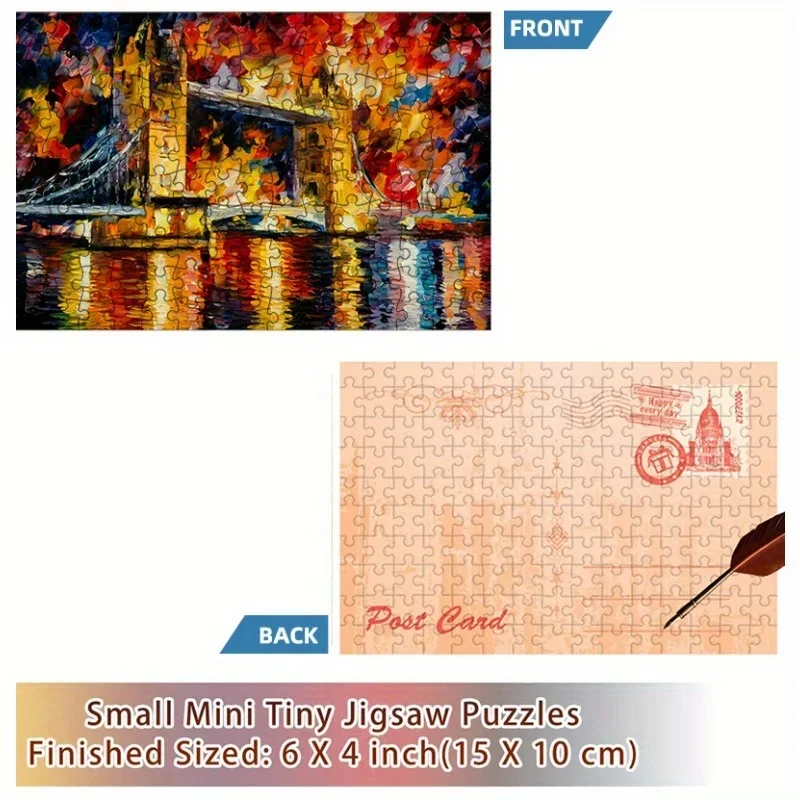 لغز أنبوب اختبار صغير ، جسر لندن ، لوحة شهيرة ، لعبة تعليمية ، ديكور منزلي ، هدية مهرجان ، ألعاب تعليمية ، عائلة ،