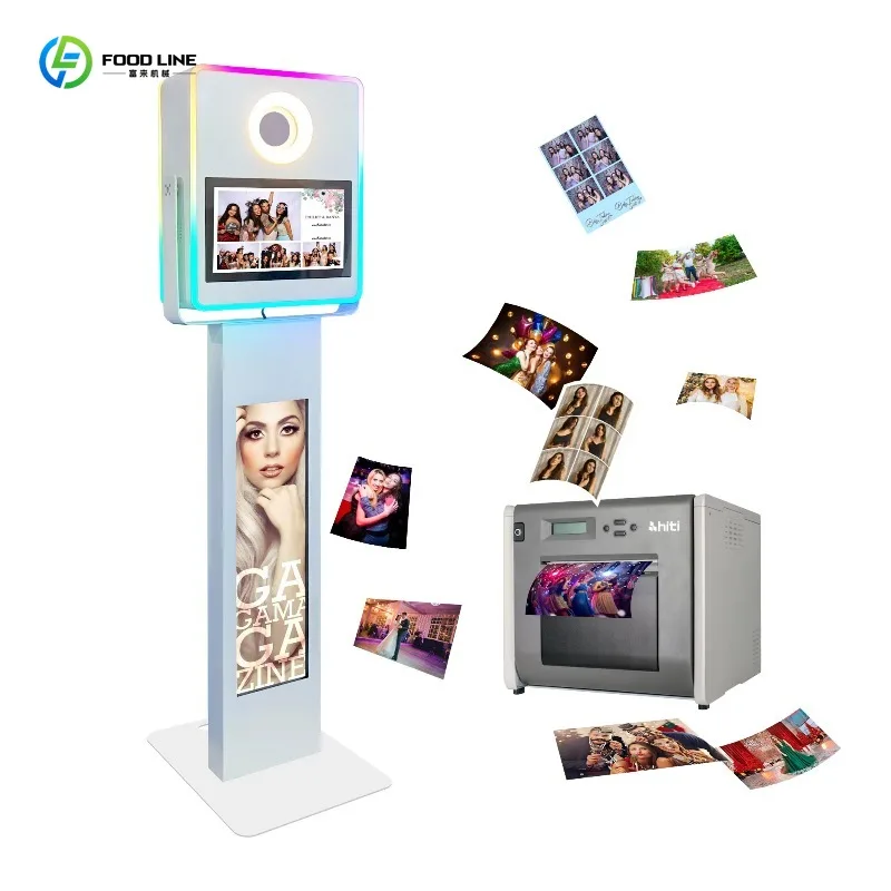 Customized 15.6inch LCD Touch Screen Newest Metal DSLR Selfie Photo Booth Kiosk
