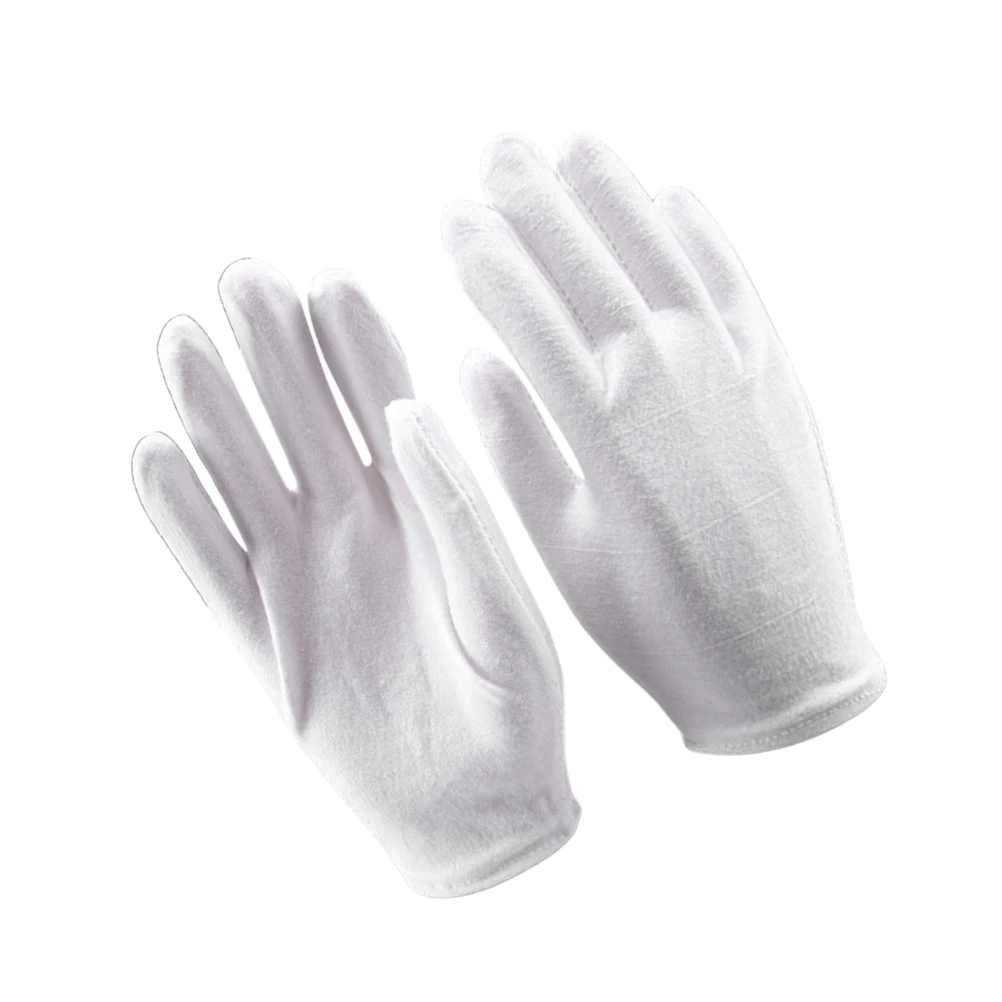 

4 Pair Pure Cotton Protective Gloves Hand Moisturizer Warm Work Mittens Moisturizing Safety