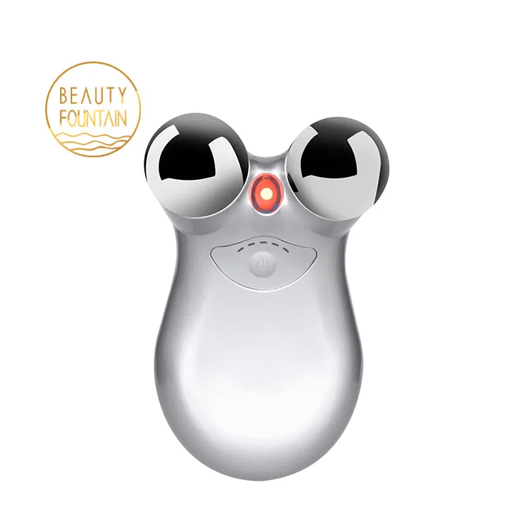 

Beauty Equipment Face Lift up Skin Tighten Firming Red Light Ion EMS Microcurrent Mini Facial Skin Toning Home Use Beauty Device