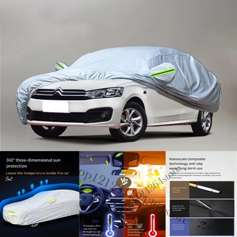 For Citroen Elysee Car cover Exterior Car Cover Outdoor Protection Full Car Covers Waterproof