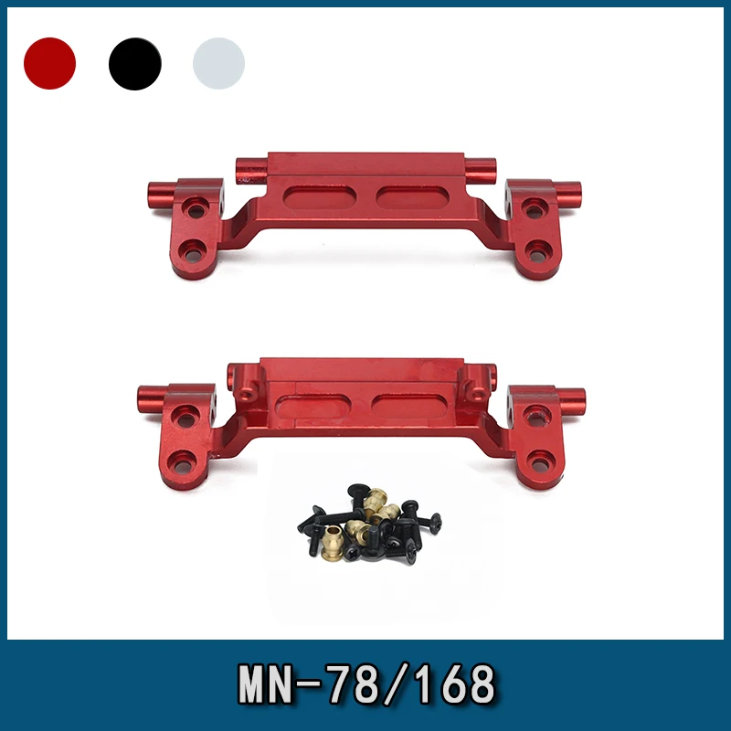 Mangniu 모델 1/12 MN78 mn168 용 금속 업그레이드, 리어 액슬 타이로드 시트, 프론트 액슬 타이로드 스티어링 기어 시트, RC 자동차 부품