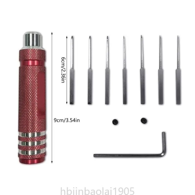 E74E Resincarved Scriber Line Hobbycutting Toolsels Tool с 0,1-2,0 мм 7 нотф