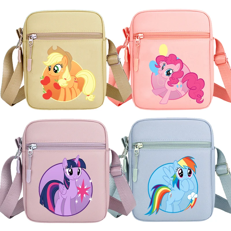 بلدي ليتل بونيز حقيبة كروسبودي المرأة أنيمي يونيكورن حقائب كتف الفتيات الرياضة في الهواء الطلق رسول الحقيبة محفظة السفر هدية المبيعات الساخنة #1