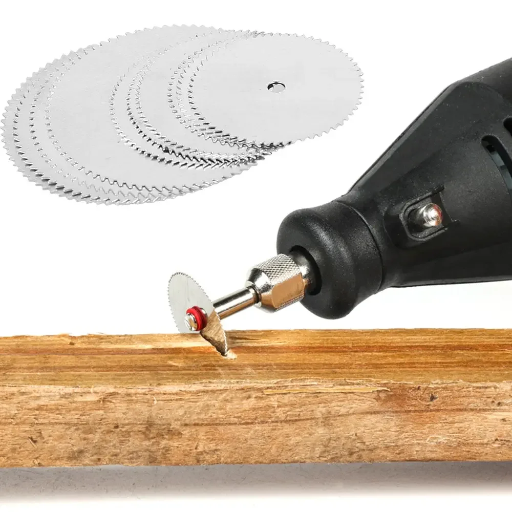 11PCS Set Mini Circular Saw Blades Stainless Steel Cutting Discs Wood Cutting Wheels For Electric Rotary Tools