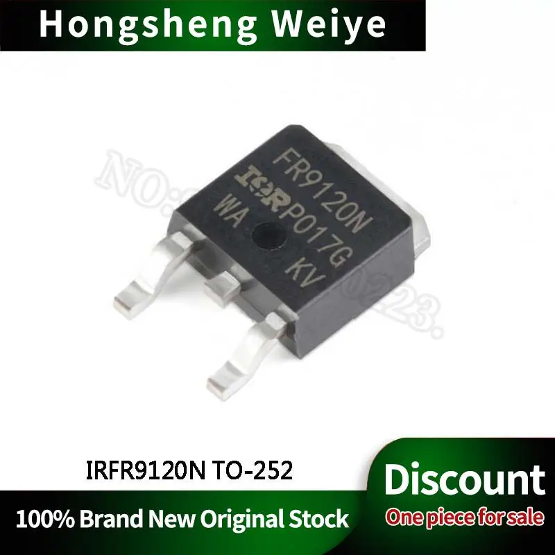 10-100Pcs New IRFR9120NTRPBF FR9120N 100V P Channel MOS Tube TO-252 IC Chip Stock DISCOUNT