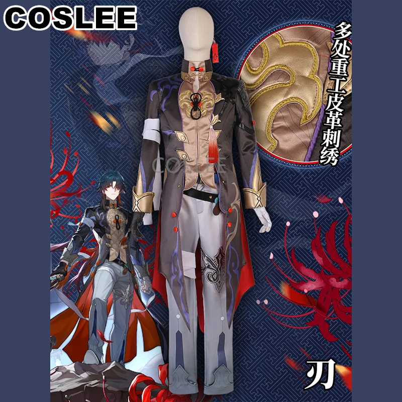 COSLEE Blade Honkai: Star Rail Cosplay Costume Chinese Ancient Hanfu Game Suit Handsome Uniform Halloween Party Outfit New 2023