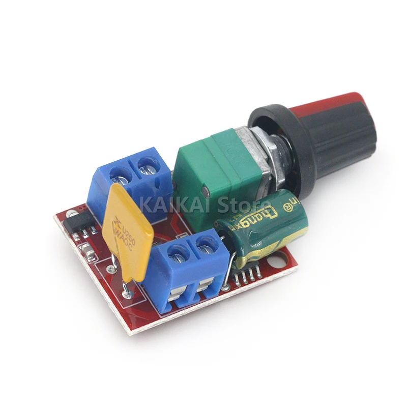 Hot Sale Mini 5A PWM Max 90W DC Motor Speed Controller Module 3V-35V Speed Control Switch LED Dimmer