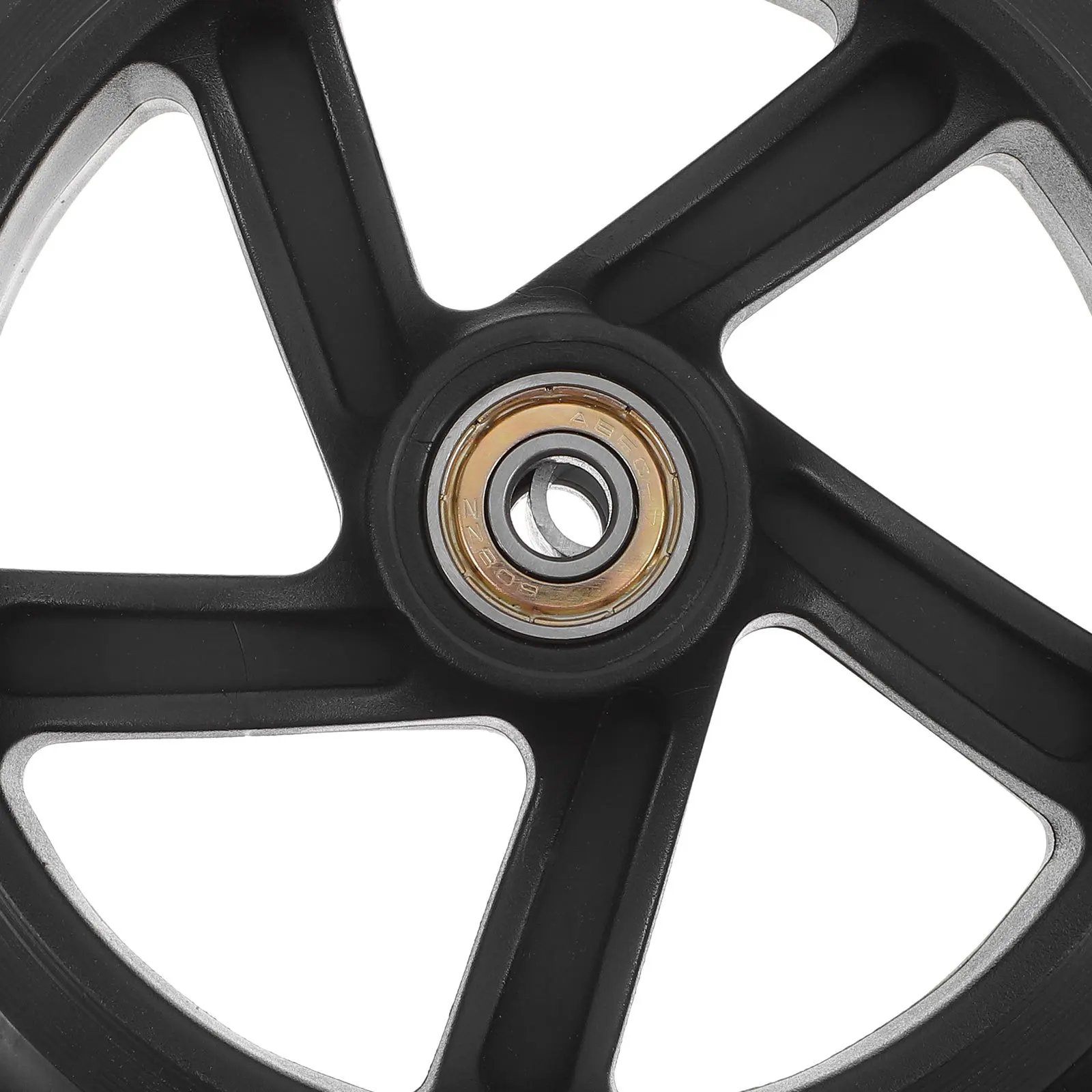 2 قطعة عجلات سكوتر البولي يوريثين مقاومة للاهتراء الصامت حيلة سكوتر استبدال إطارات لوح التزلج عجلات لوح التزلج #2