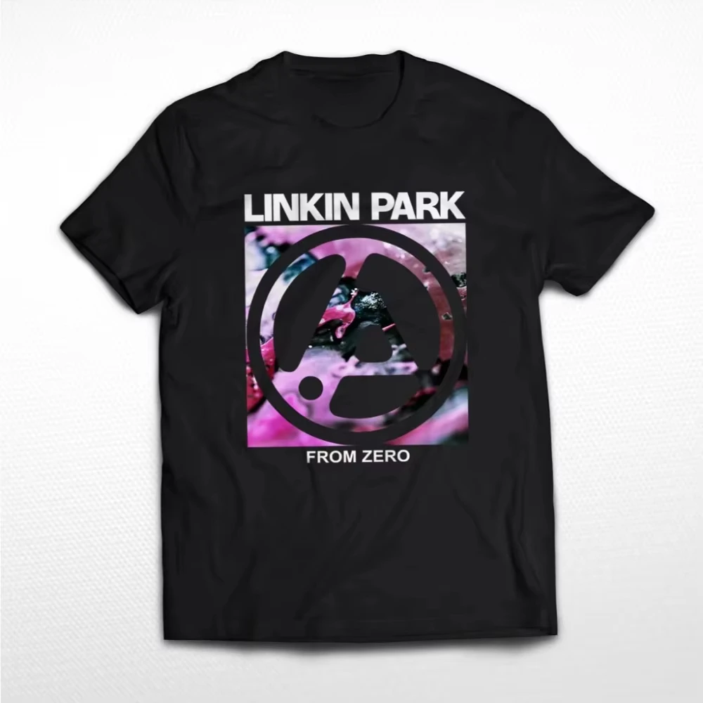 

LINKIN PARK Band Cotton T-Shirt Music Theme LinkinPark New Rock Nu Metal Style Men's and Women's T-Shirts Large Size