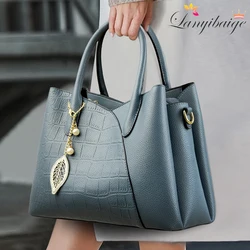 Genuine Brand Soft Leather Handbags High Quality Crocodile Pattern Women Crossbody Shoulder Bags 2023 Sac Casual Tote Bag Bolsos